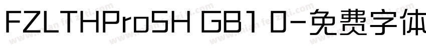 FZLTHProSH GB1 0字体转换